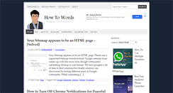 Desktop Screenshot of howtowords.com